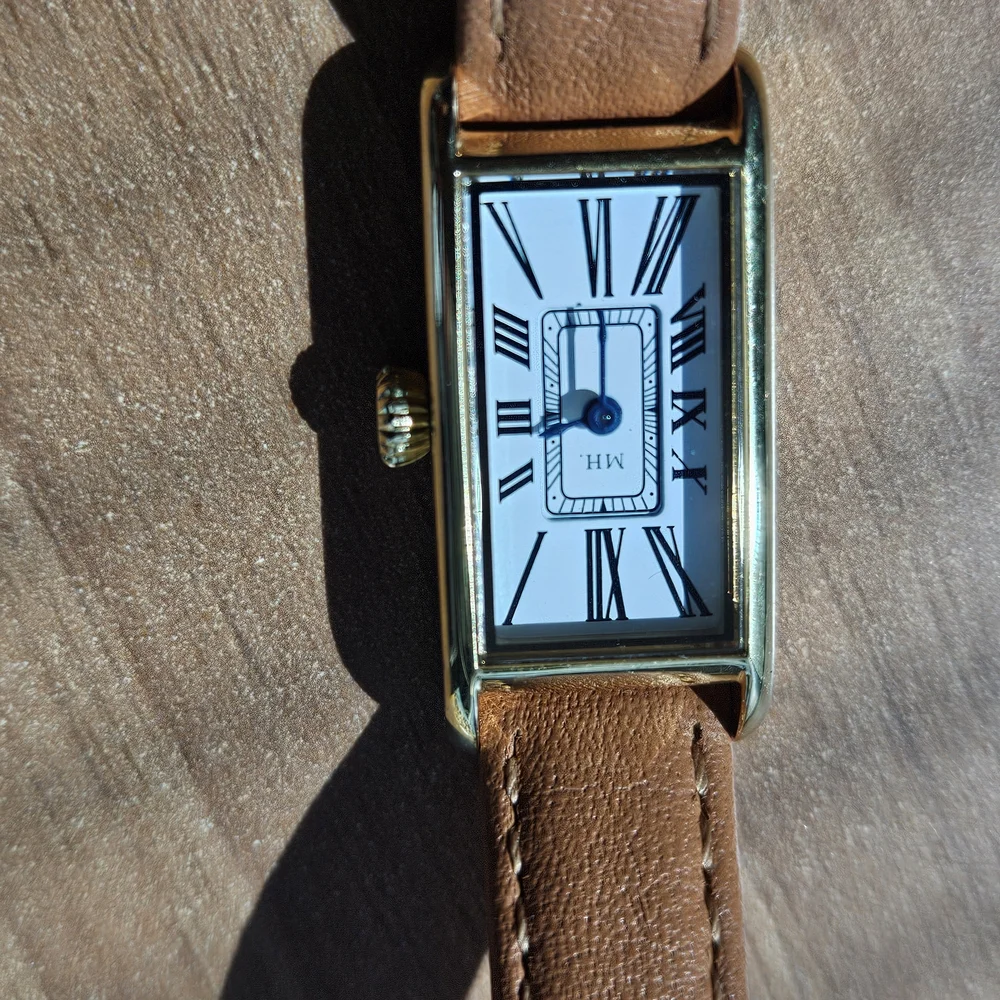 March Hare Kimsey Petite Brown Leather Strap Women's Watch - Picture 11 of 11